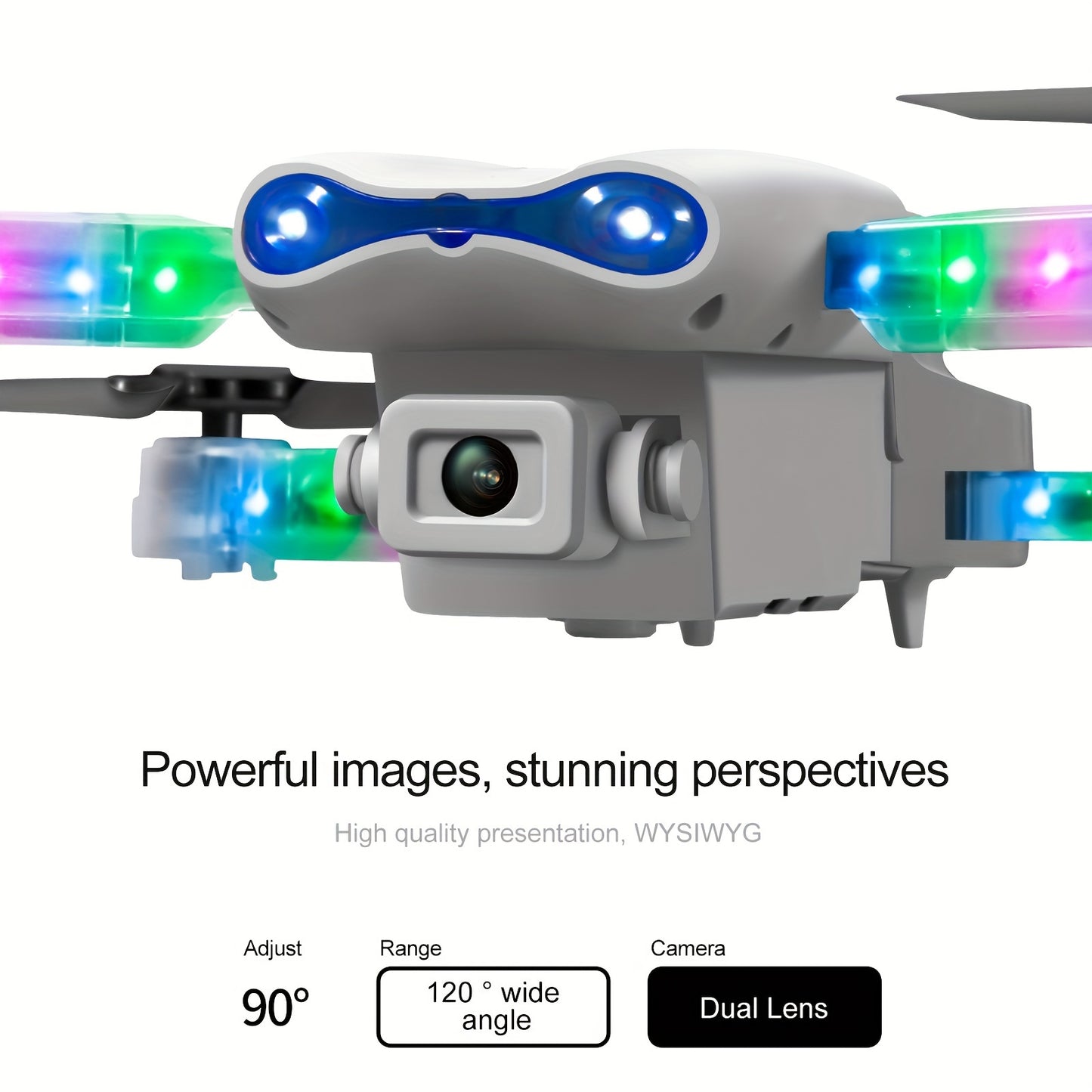 2025 E99 Pro Max Drone, App Control, FPV Real-time Video RC Quad , 360-degree Rotation, As A Toy Gift + 2 Batteries