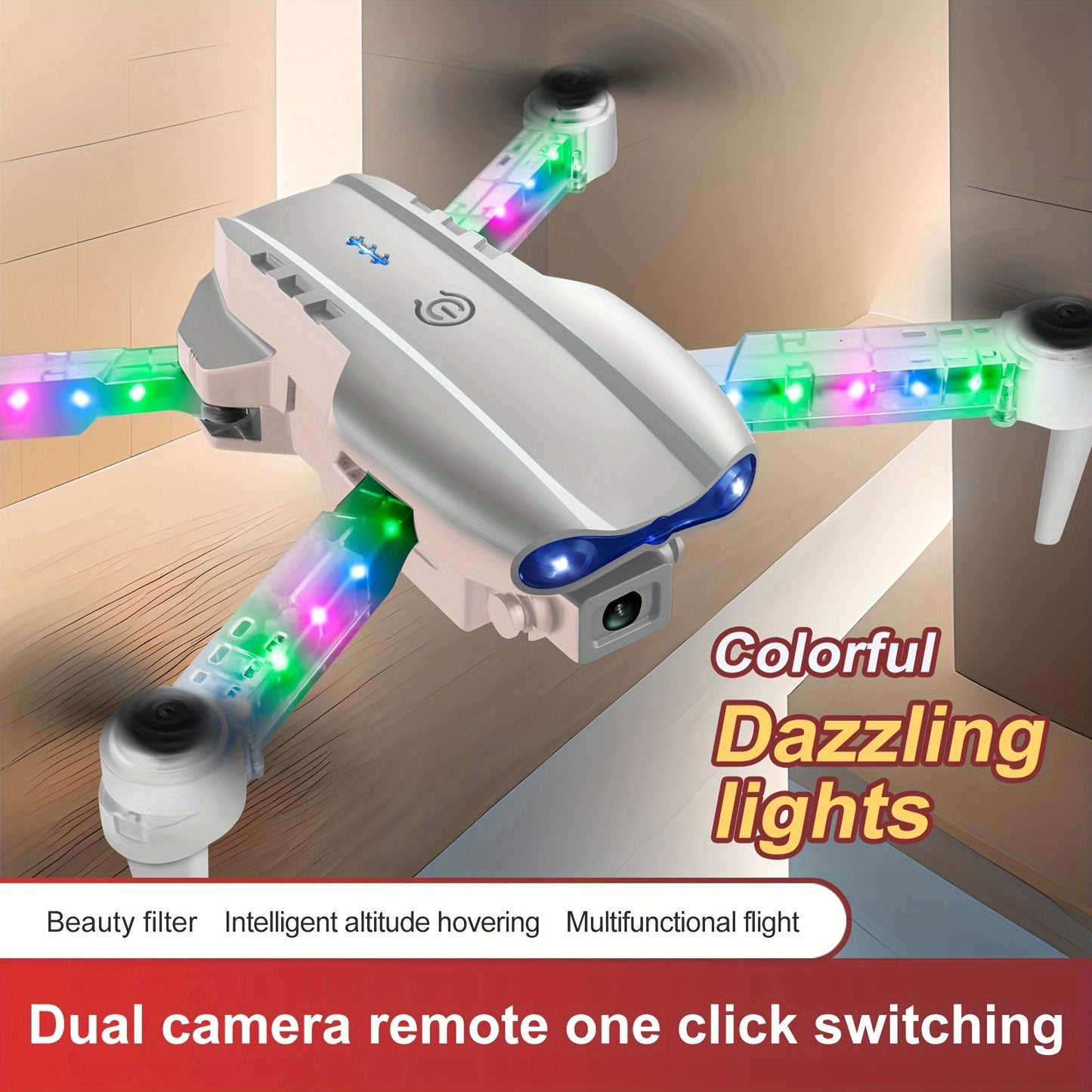2025 E99 Pro Max Drone, App Control, FPV Real-time Video RC Quad , 360-degree Rotation, As A Toy Gift + 2 Batteries