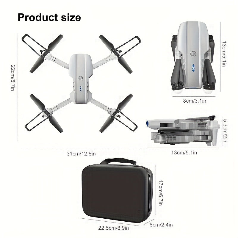 2025 E99 Pro Max Drone, App Control, FPV Real-time Video RC Quad , 360-degree Rotation, As A Toy Gift + 2 Batteries