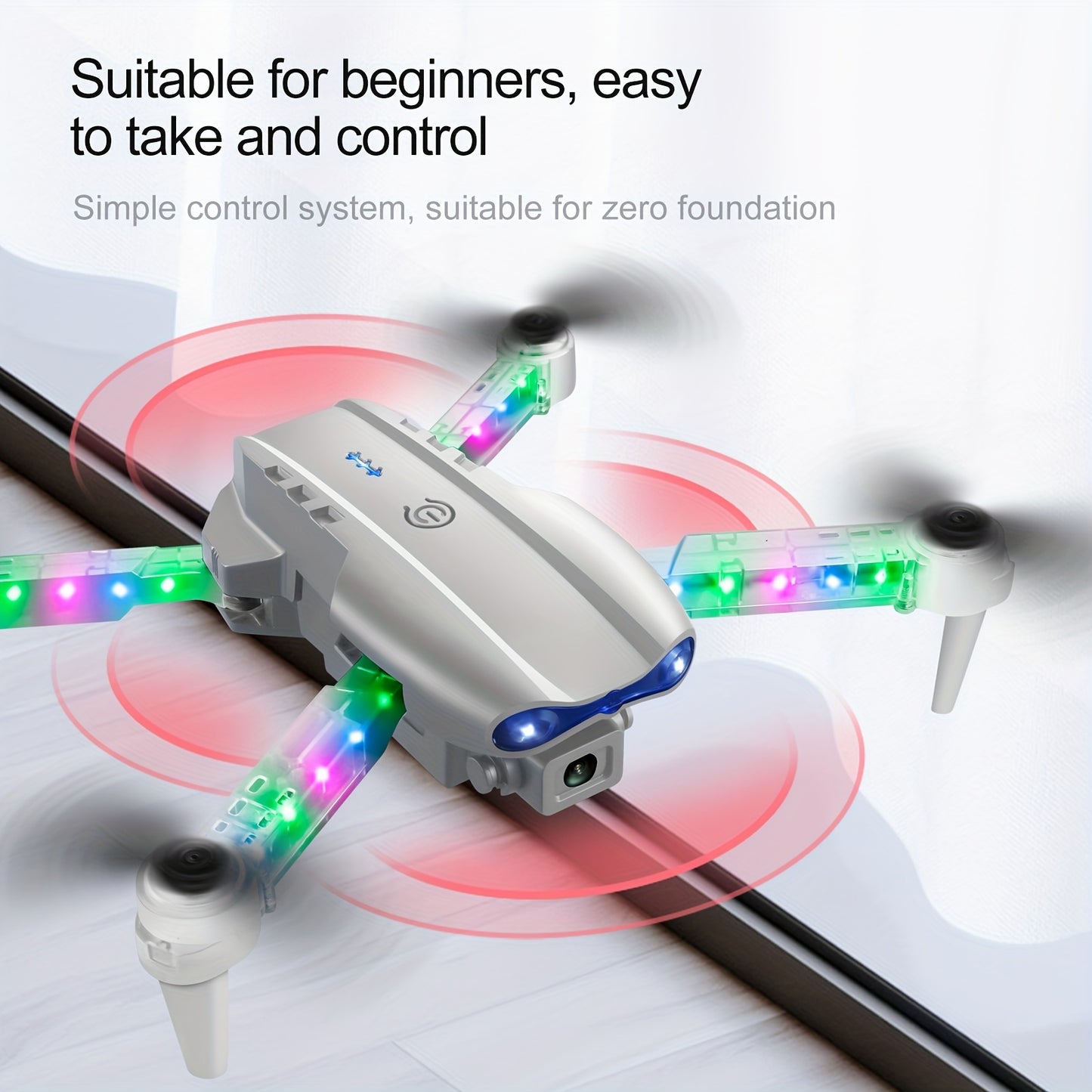 2025 E99 Pro Max Drone, App Control, FPV Real-time Video RC Quad , 360-degree Rotation, As A Toy Gift + 2 Batteries