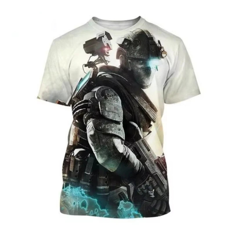 Call of Duty Warzone 3D Printed Casual Summer Oversized T-Shirt for Men and Women - Short Sleeve Gaming Top