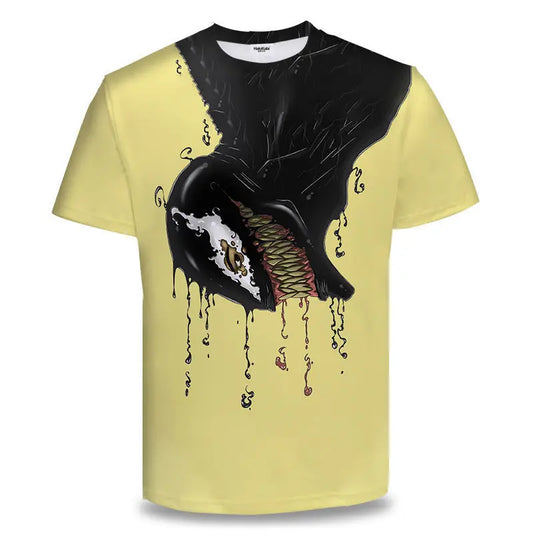 New Summer Kids Venom Cartoon Tops Tees 3D Print T-shirt Children Casual Short Sleeve Clothing Boys Girls Sports Streetwear