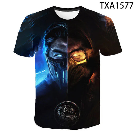 Mortal Kombat 3D T Shirt Men Women Kids T-Shirt Fighting Game MK Streetwear Short Sleeve Boy Girl Summer Casual Cool Tee Tops