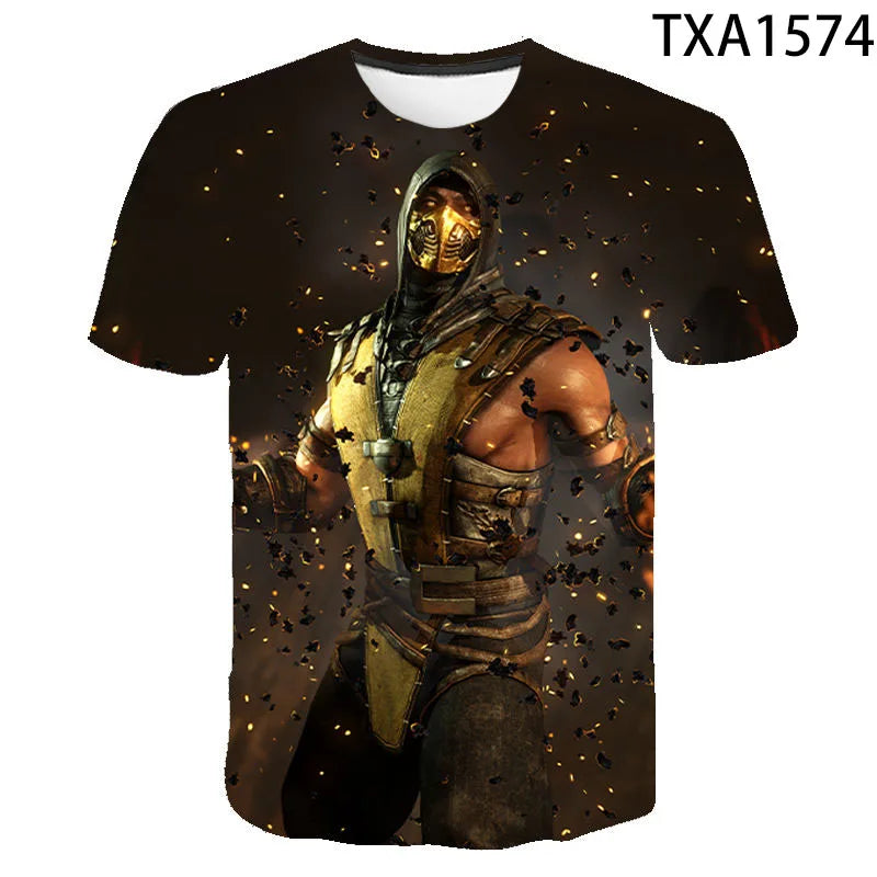 Mortal Kombat 3D T-Shirt Men Women Kids T-Shirt Streetwear Short Sleeve Boy Girl Summer Cool Tops