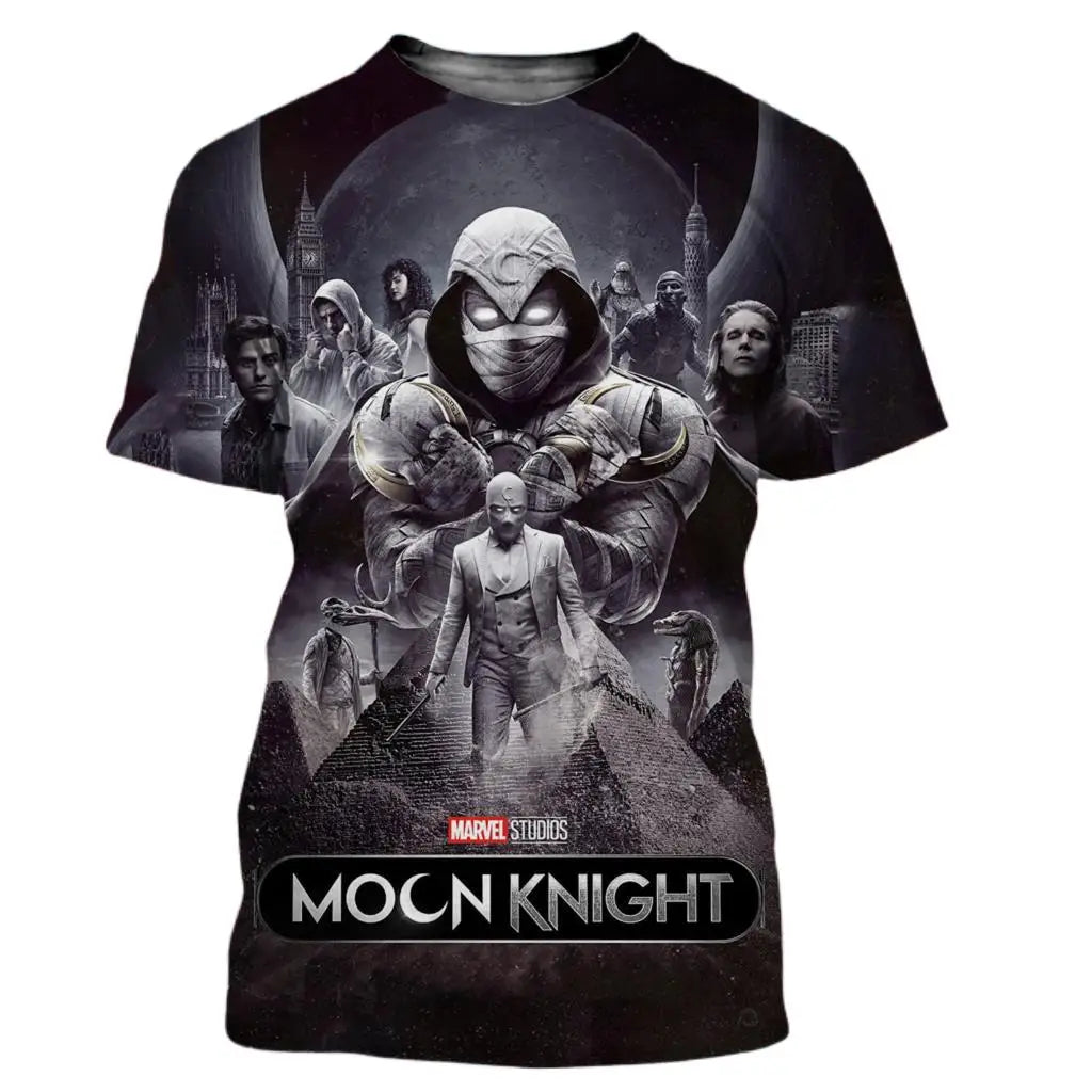 Miniso Moon Knight Men Women T Shirt Casual Style 3D Print Summer Casual Streetwear Tee Tokyo Revengers T Shirt Y2k Roupa